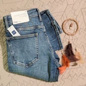 Gap Womens Size 26 High Rise Slim Straight Jeans